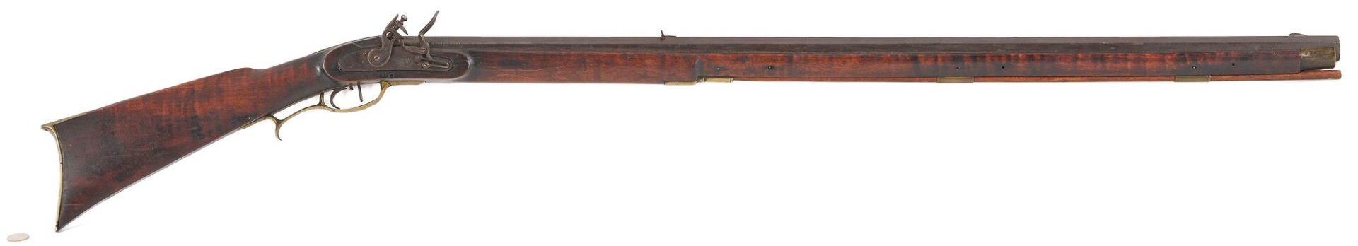 Lot 479: Flintlock Rifle, Kirkman & Ellis Nashville