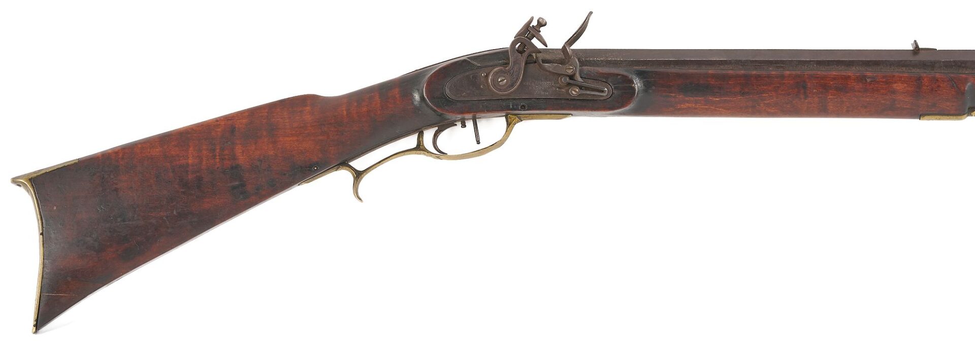 Lot 479: Flintlock Rifle, Kirkman & Ellis Nashville