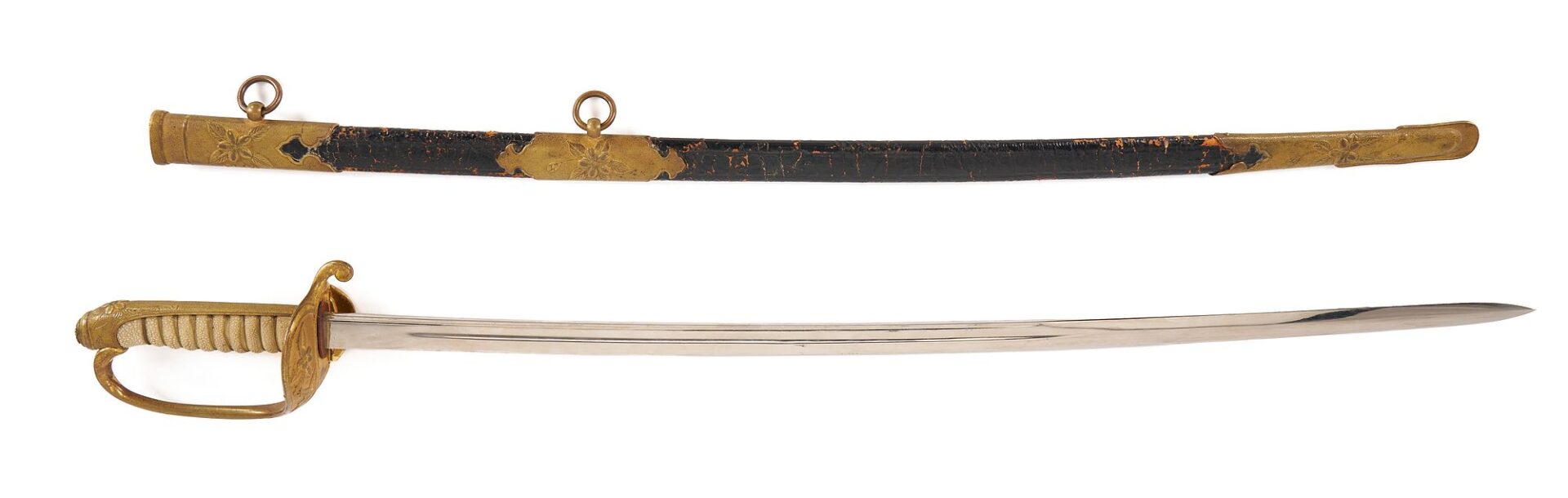 Lot 484: Japanese Navy Commissioned Officers’ Parade Sabre, Model 1883