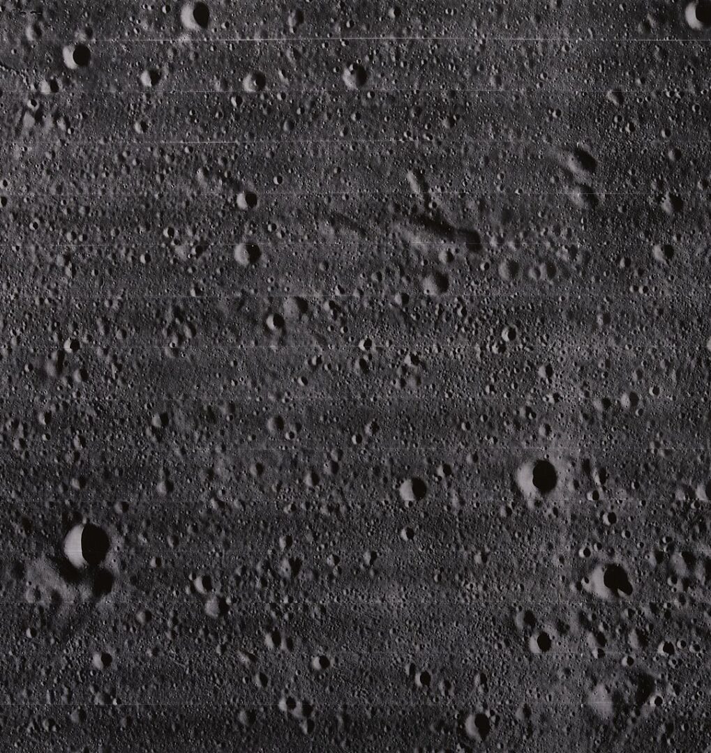 Lot 491: Four NASA Moon Survey Photos 147H1, 148M, 149M, 149H1; Mare Insularum