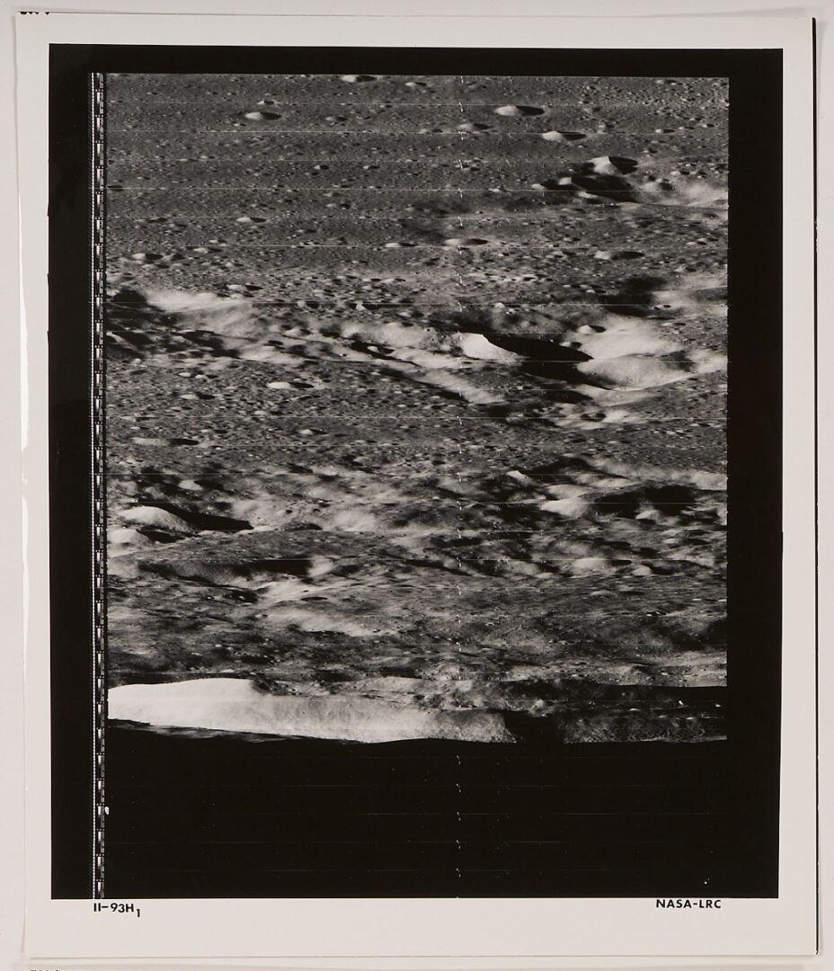 Lot 493: Four NASA Moon Survey Photos 93H1, 93H2, 93H3, 94M; Sinus Medii