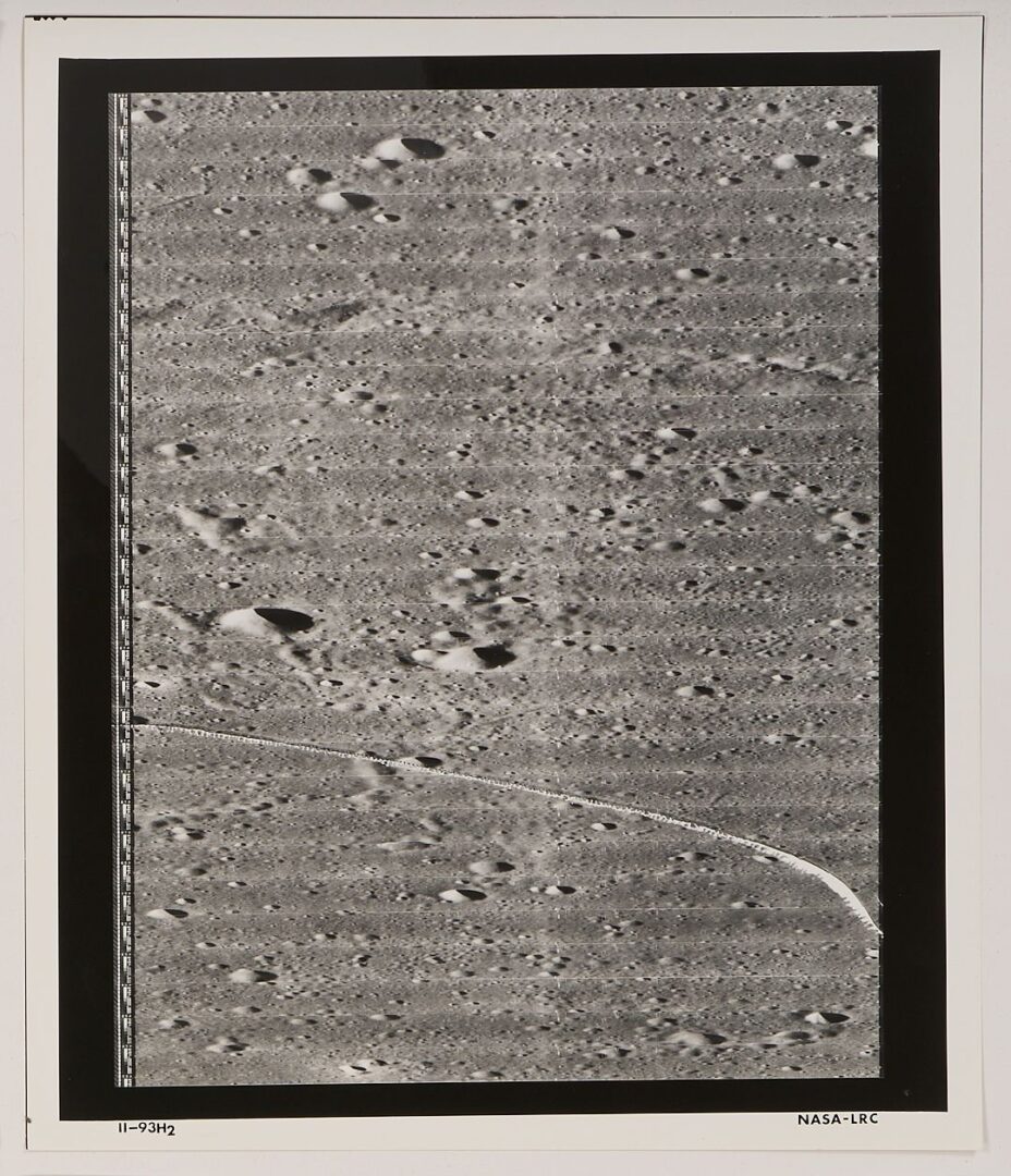 Lot 493: Four NASA Moon Survey Photos 93H1, 93H2, 93H3, 94M; Sinus Medii