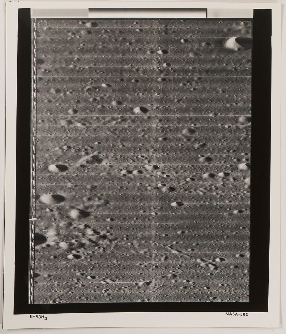 Lot 493: Four NASA Moon Survey Photos 93H1, 93H2, 93H3, 94M; Sinus Medii