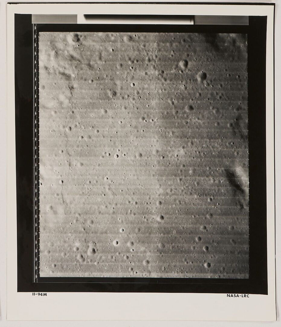 Lot 493: Four NASA Moon Survey Photos 93H1, 93H2, 93H3, 94M; Sinus Medii