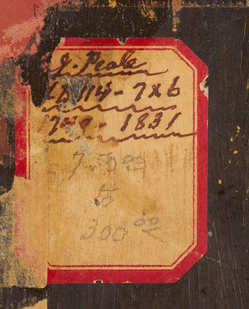 Lot 498: Early George Washington Portrait, poss. James Peale, ex-Dudensing