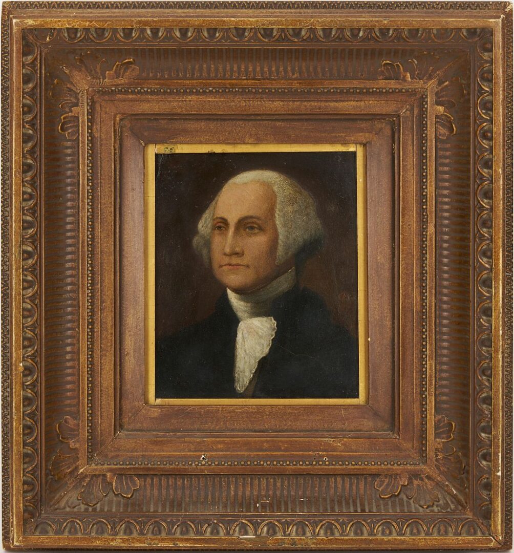 Lot 498: Early George Washington Portrait, poss. James Peale, ex-Dudensing