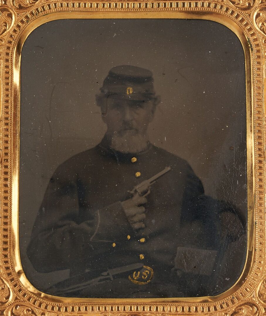 Lot 503: 2 Civil War Tintypes of Union Soldiers