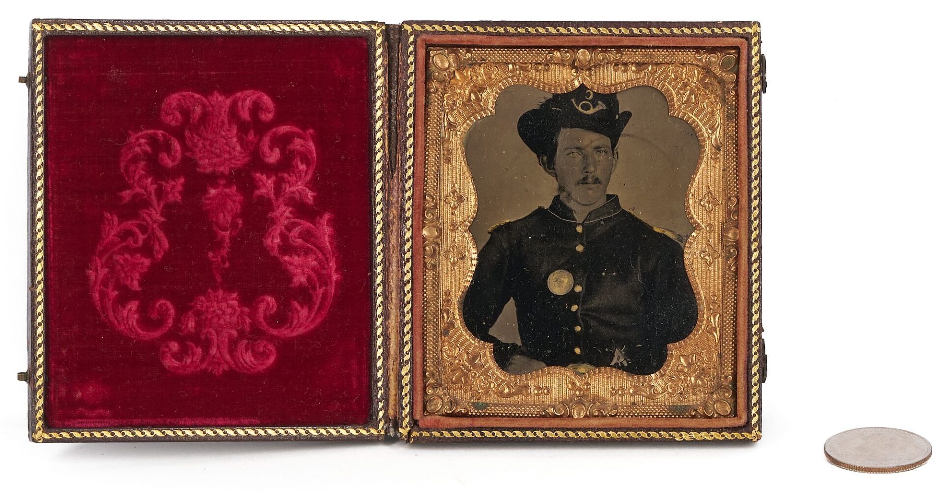 Lot 503: 2 Civil War Tintypes of Union Soldiers