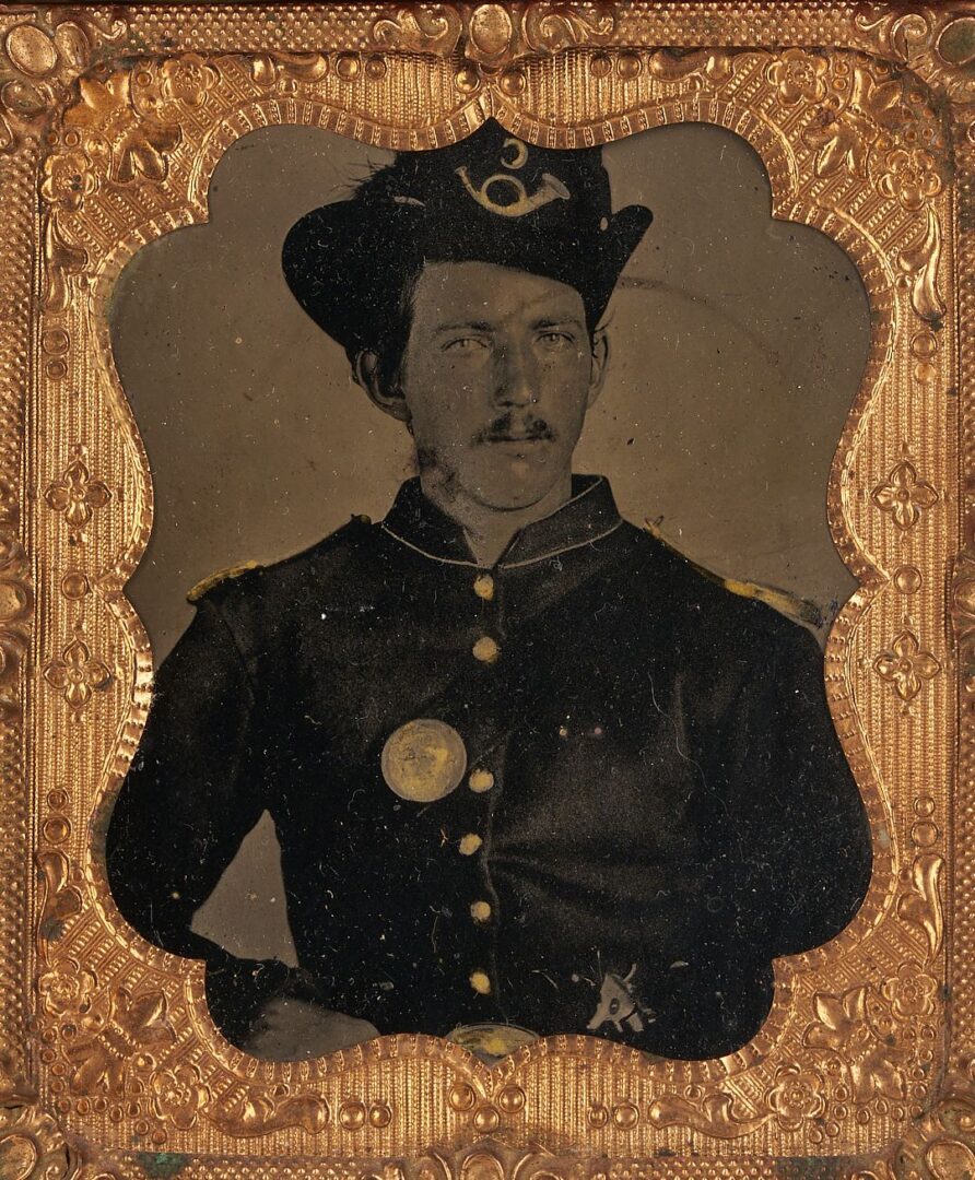 Lot 503: 2 Civil War Tintypes of Union Soldiers
