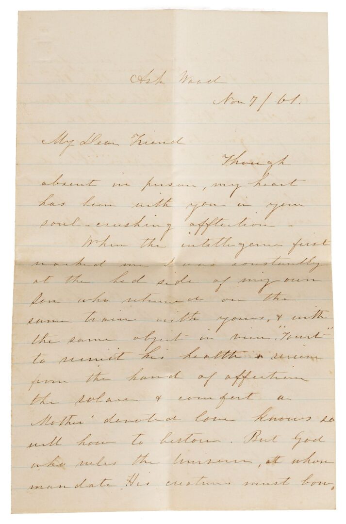 Lot 506: Civil War Canteen and Letters, Thomas Tabb Jr. CSA