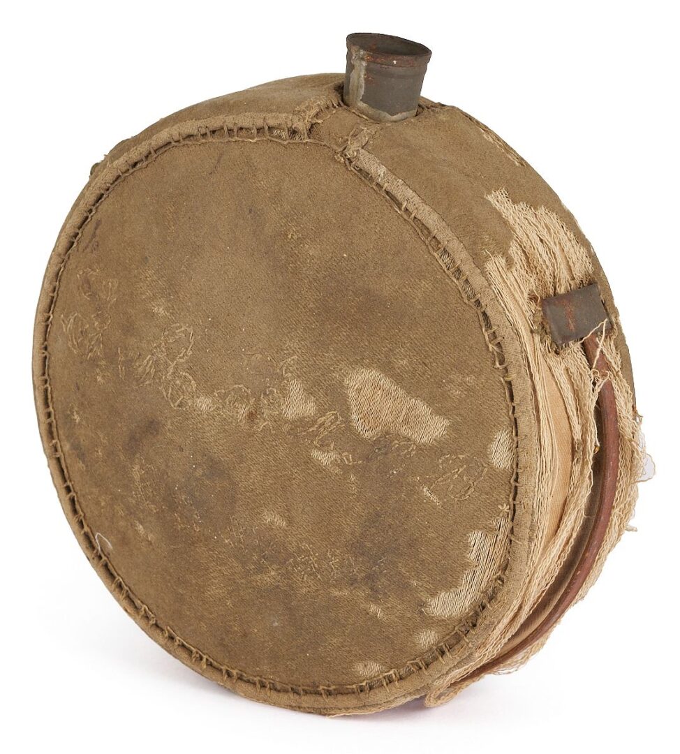 Lot 506: Civil War Canteen and Letters, Thomas Tabb Jr. CSA