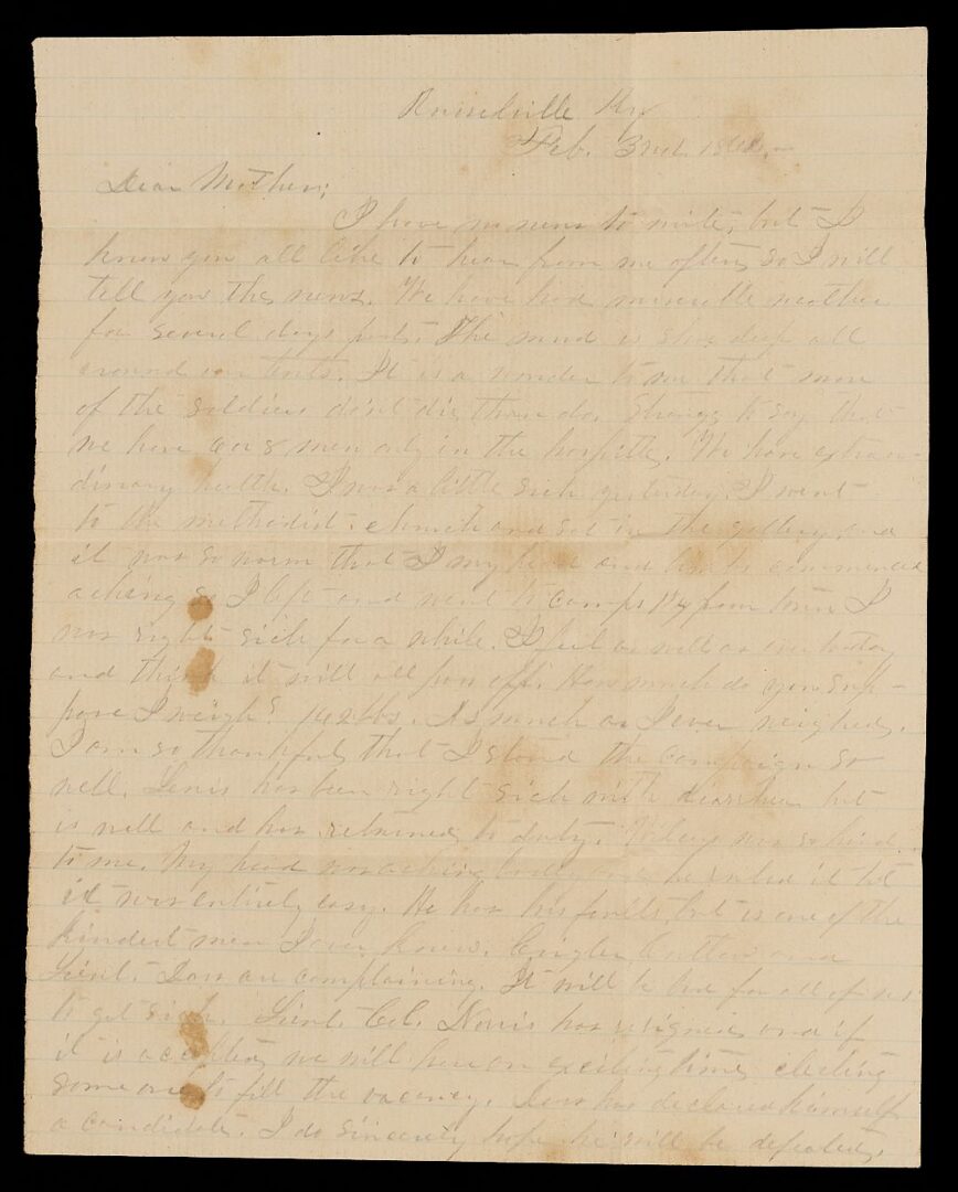 Lot 507: Archive of Capt. William Tabb of MS, CSA, Killed Atlanta