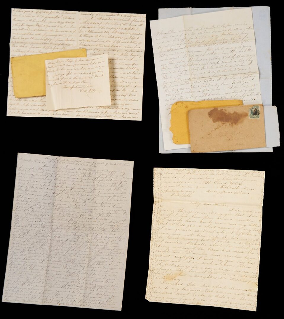 Lot 507: Archive of Capt. William Tabb of MS, CSA, Killed Atlanta