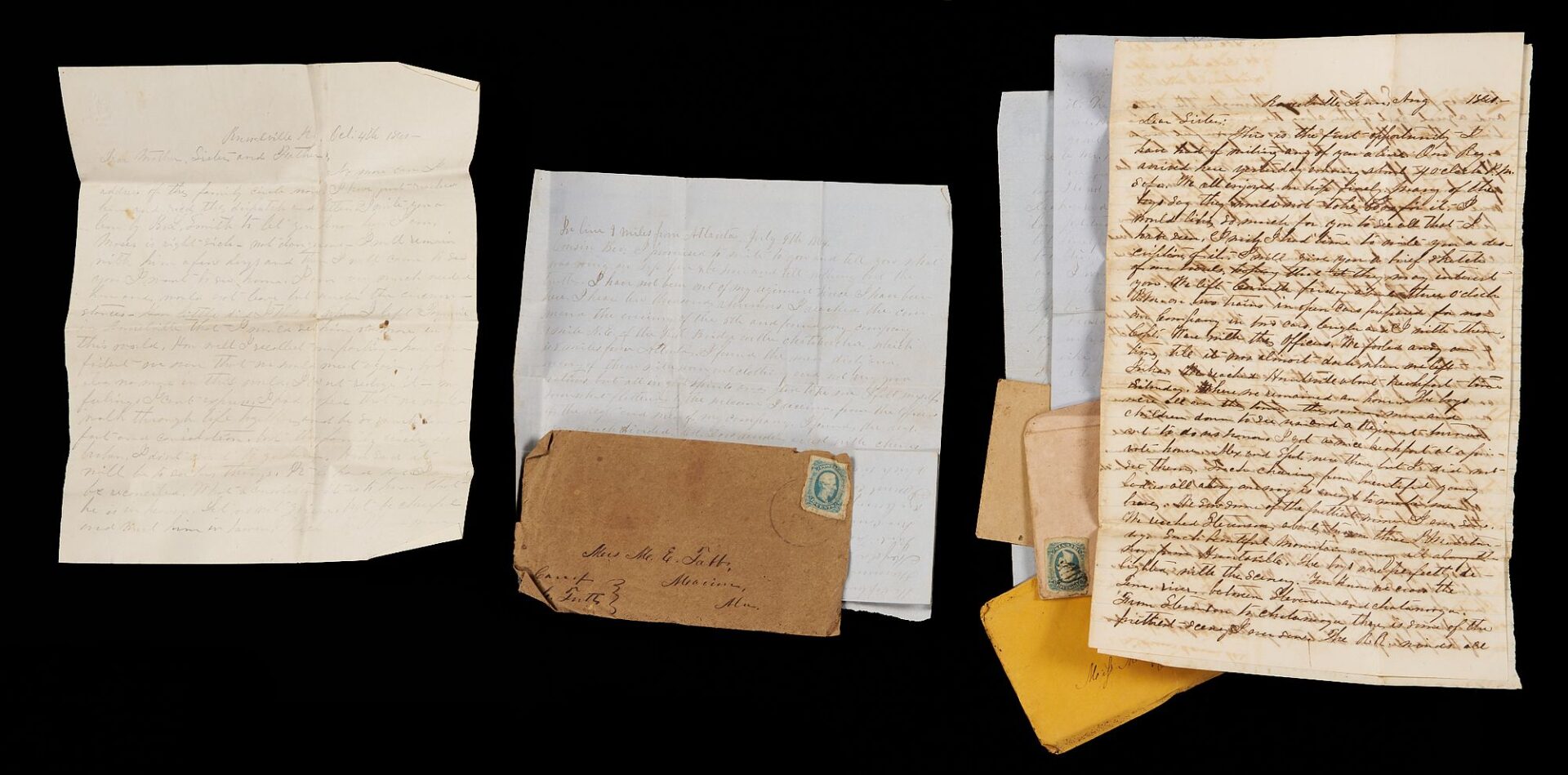 Lot 507: Archive of Capt. William Tabb of MS, CSA, Killed Atlanta