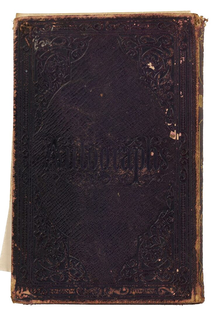Lot 508: Civil War Era Autograph Album with Broadside, MS, TN, AL related