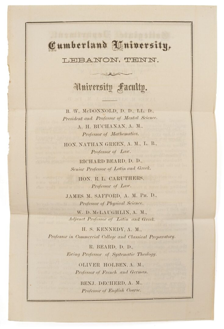 Lot 508: Civil War Era Autograph Album with Broadside, MS, TN, AL related