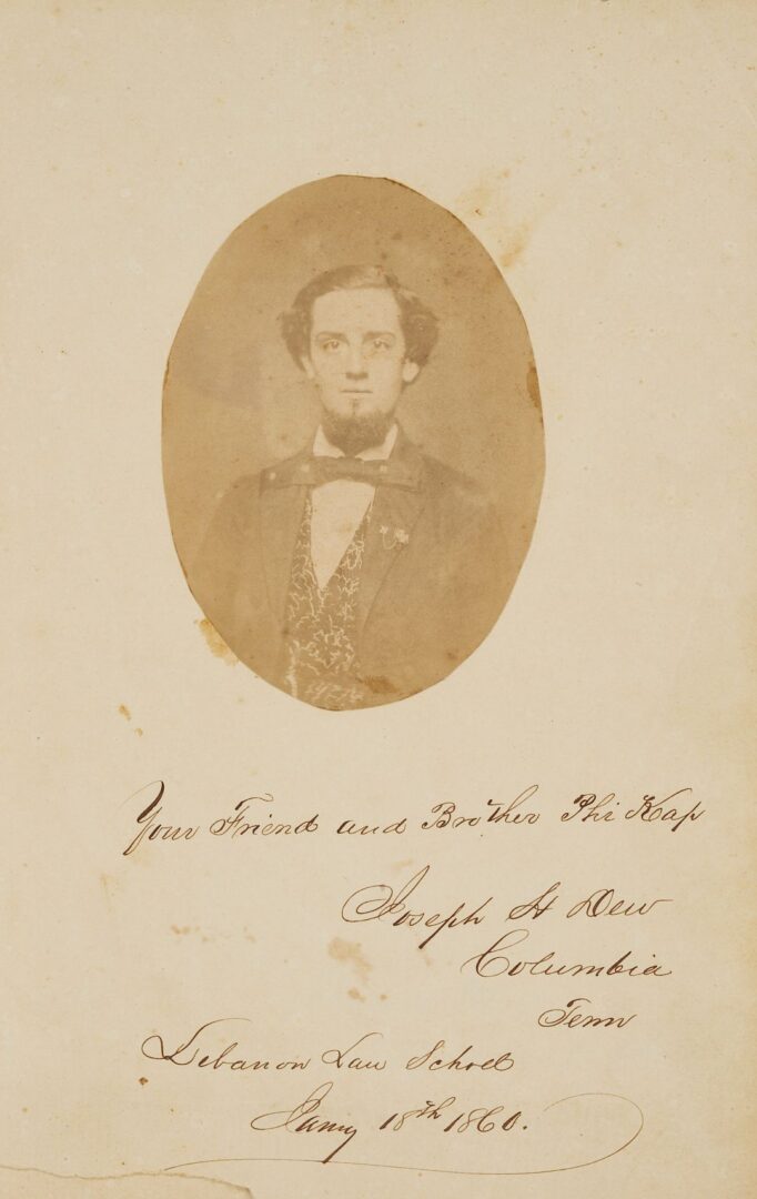 Lot 508: Civil War Era Autograph Album with Broadside, MS, TN, AL related