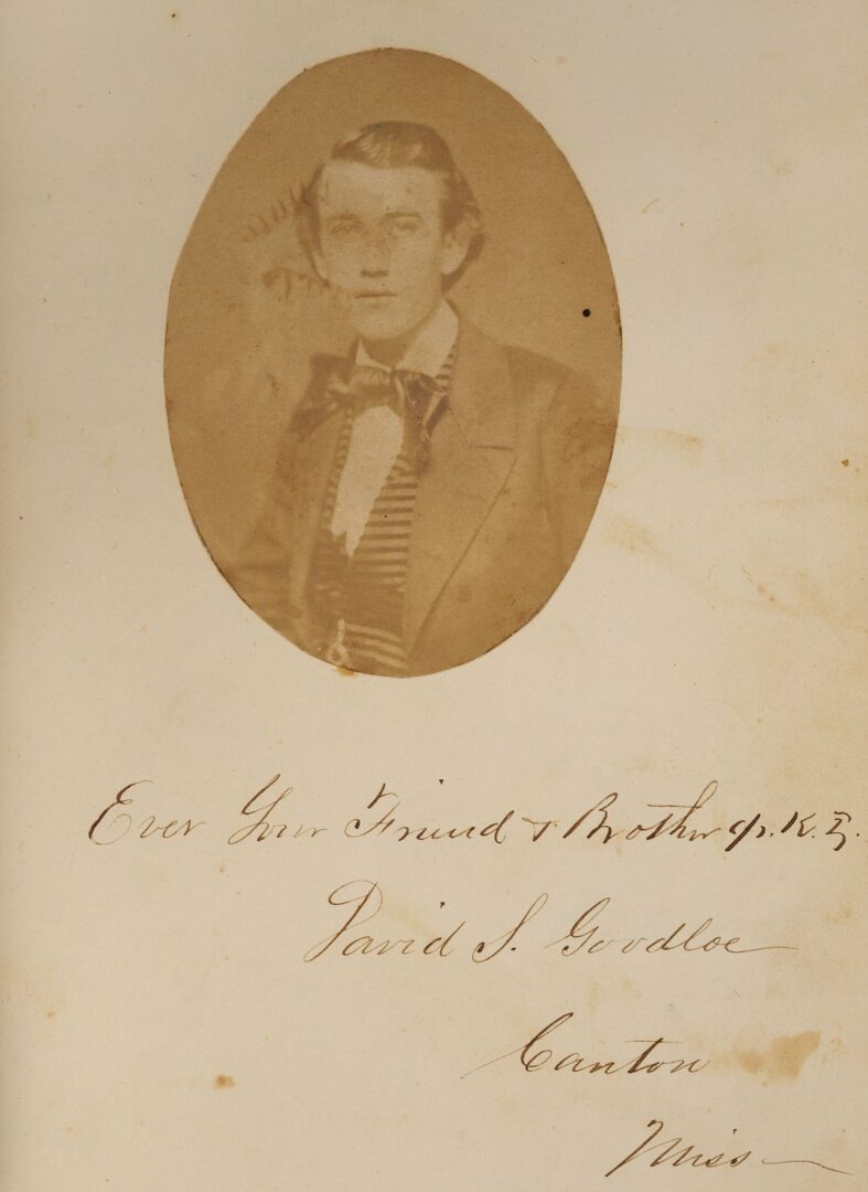 Lot 508: Civil War Era Autograph Album with Broadside, MS, TN, AL related