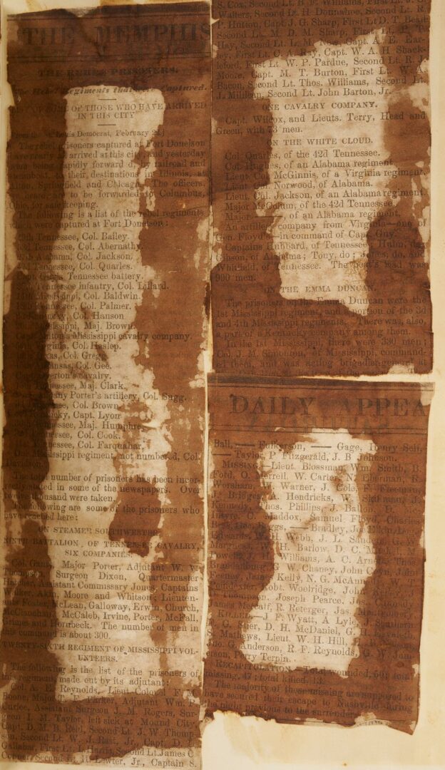 Lot 508: Civil War Era Autograph Album with Broadside, MS, TN, AL related