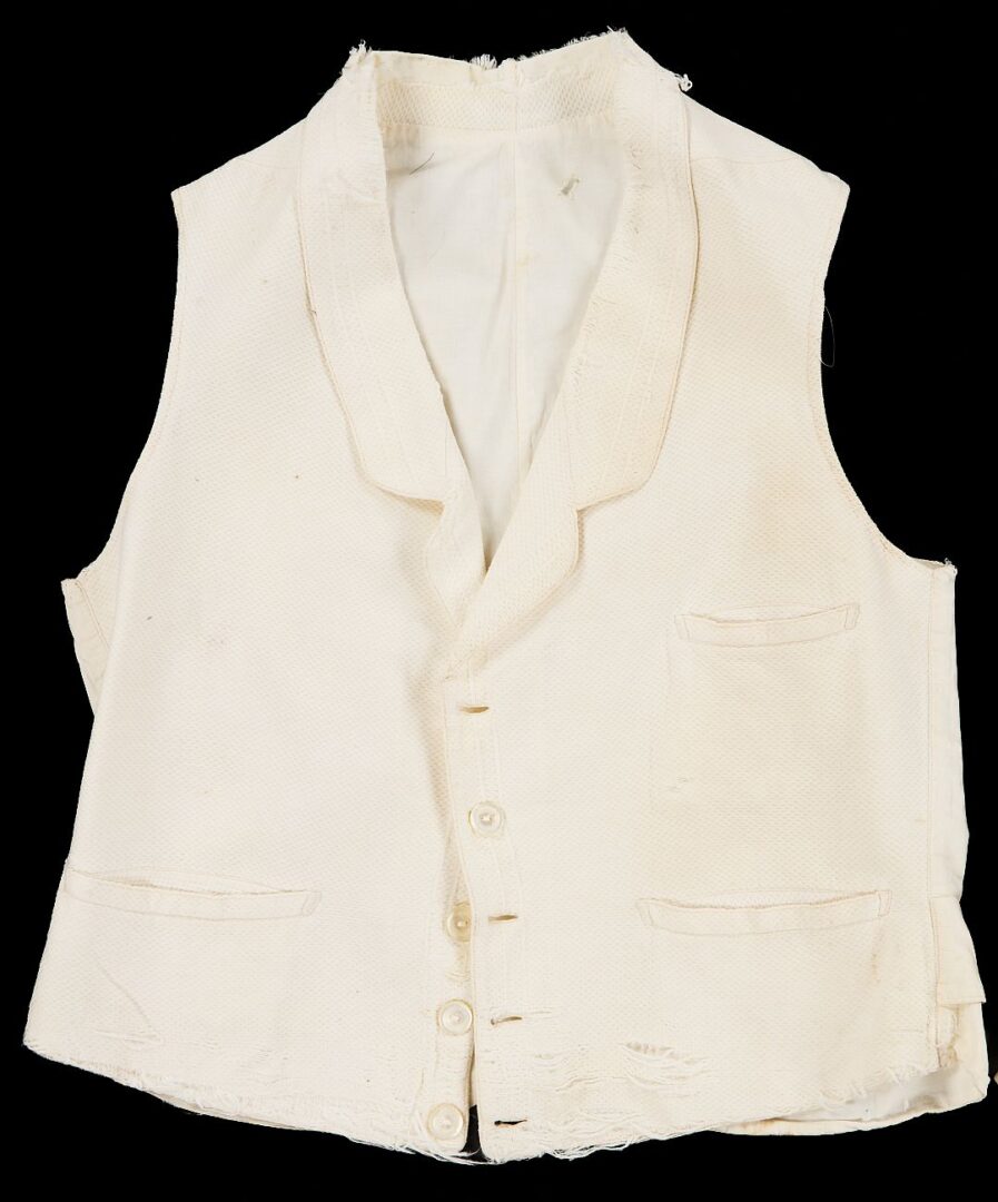 Lot 509: 8 pcs Civil War era Clothing incl. ID CSA Soldier Wm. Tabb