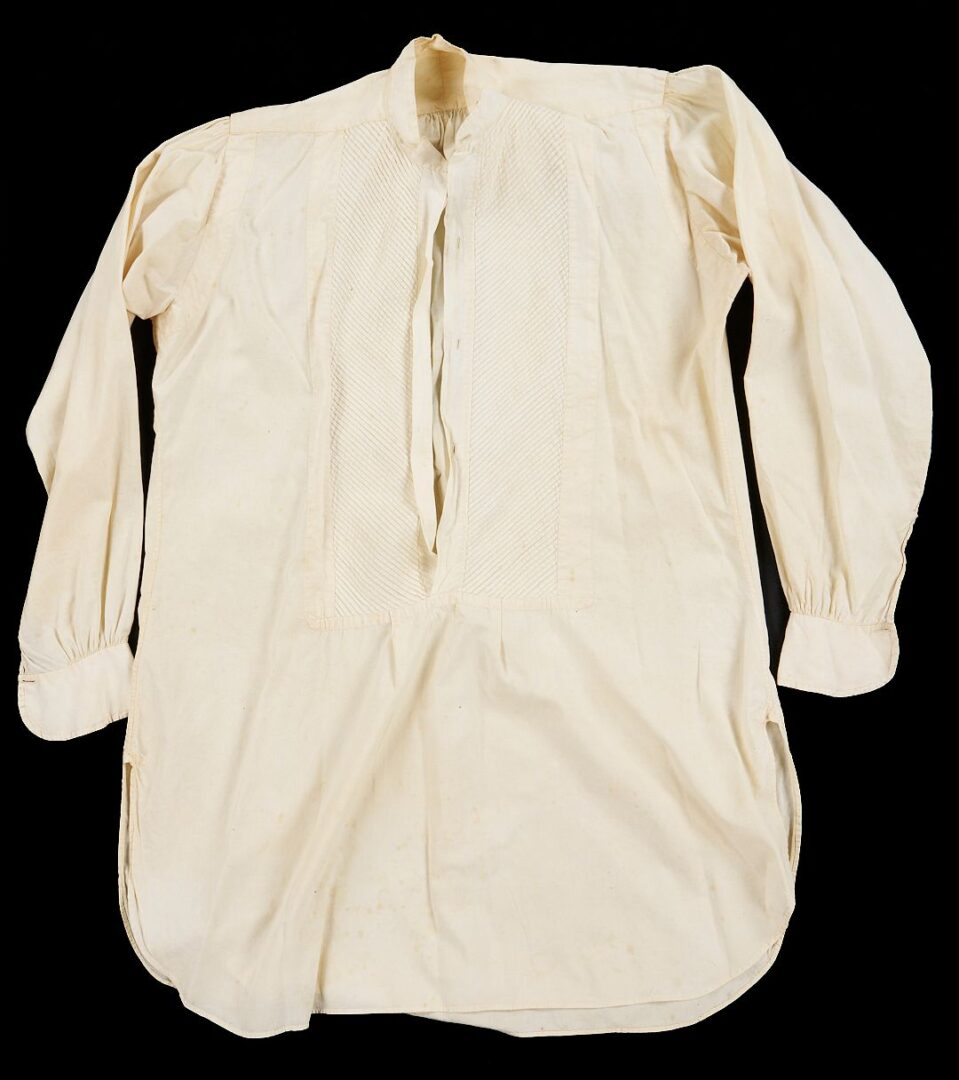 Lot 509: 8 pcs Civil War era Clothing incl. ID CSA Soldier Wm. Tabb