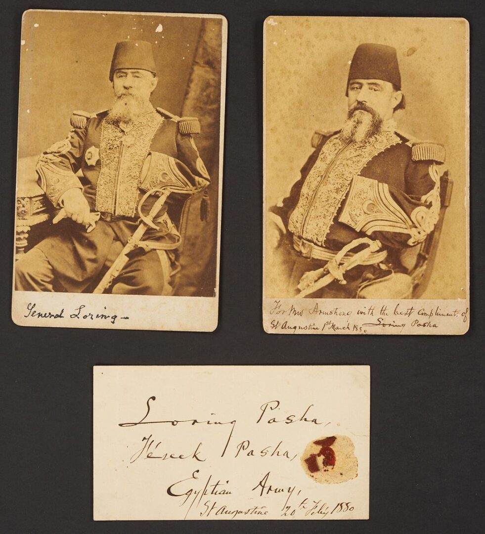 Lot 513: CSA Gen. William Loring and JD Bulloch Photos, Letters, CSS Alabama related