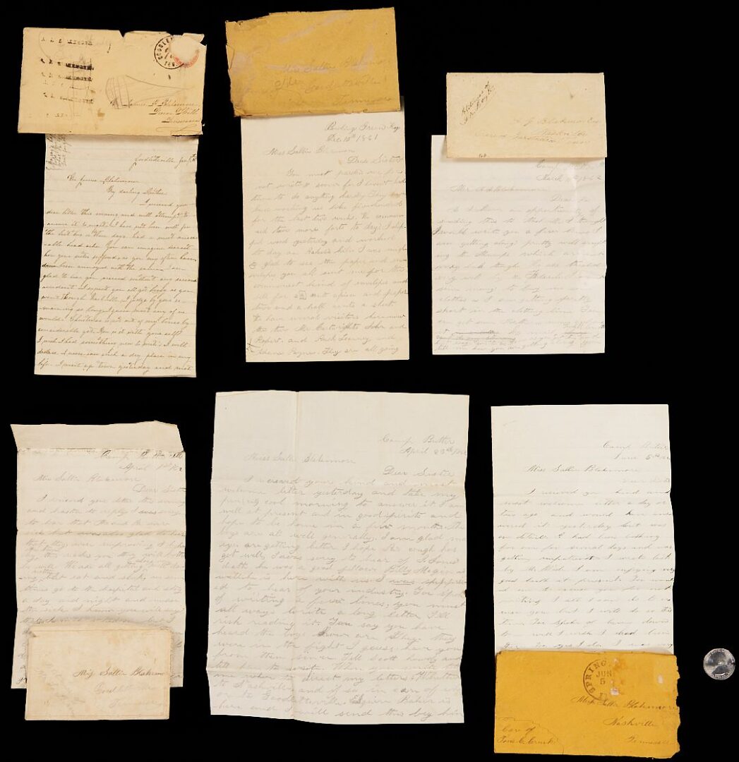 Lot 515: 6 TN Confederate Civil War Related Letters Incl. POW