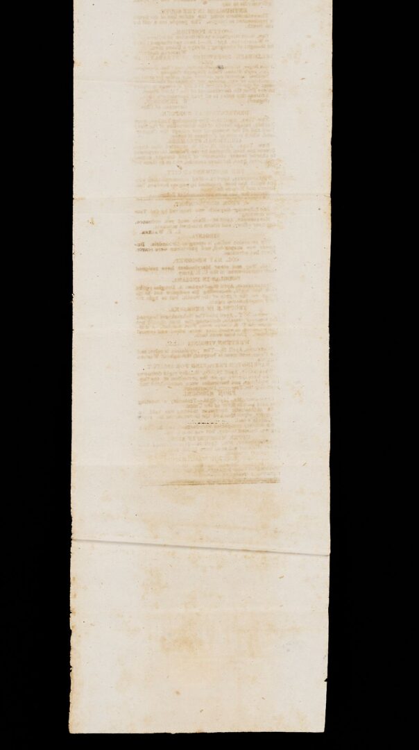 Lot 516: TN Confederate Civil War Avalanche Extra Broadside