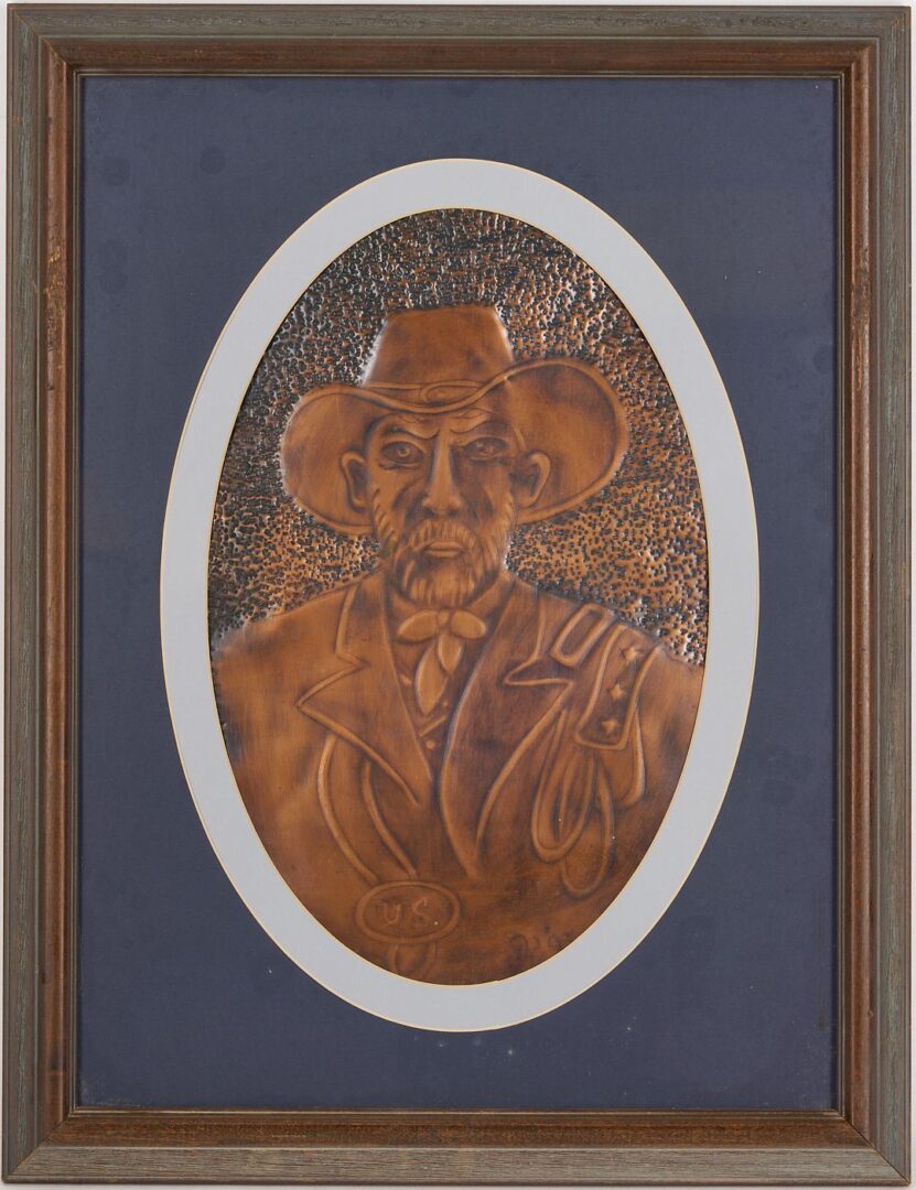 Lot 522: Pr. Greg Ridley Copper Civil War Plaques, Lee & Grant, Plus Sketches