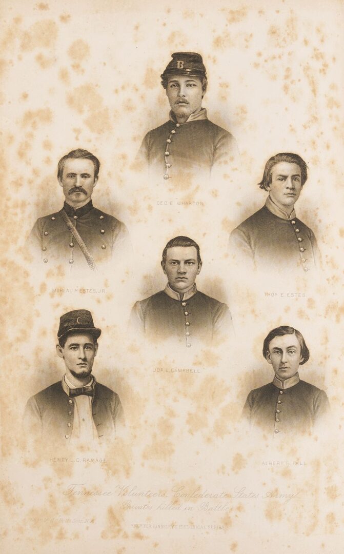 Lot 523: Military Annals of Tennessee, 1866; with Eyewitness Notes