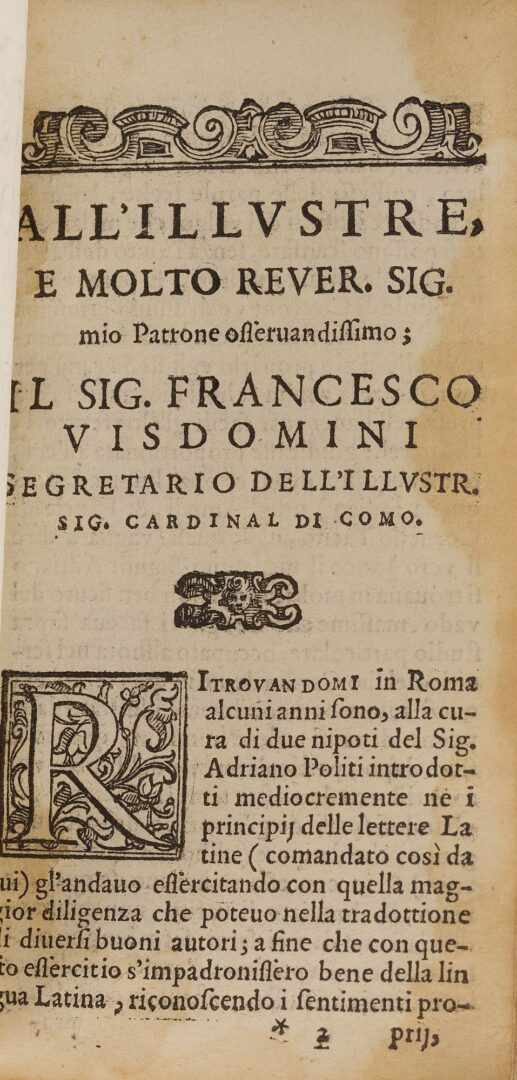Lot 526: Annali et Istorie di Cornelio Tacito (Annals and Histories of Cornelius Tacitus), 1604