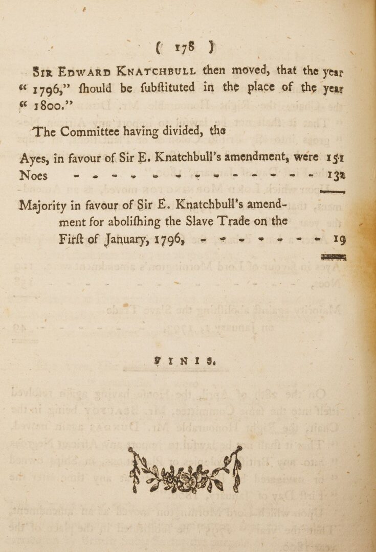 Lot 537: Slave Colonies of Great Britain, 1825, Macaulay, First Edition, plus Debate on Abolition, 1792