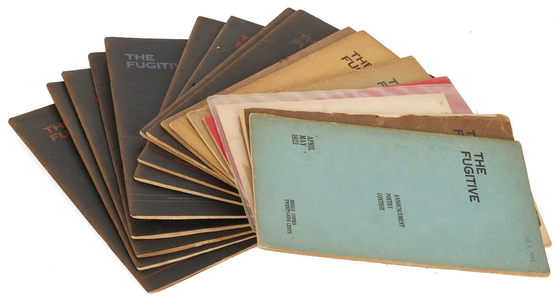 Lot 538: 15 Issues of The Fugitive 1923-1925, TN Poets plus 5 Books