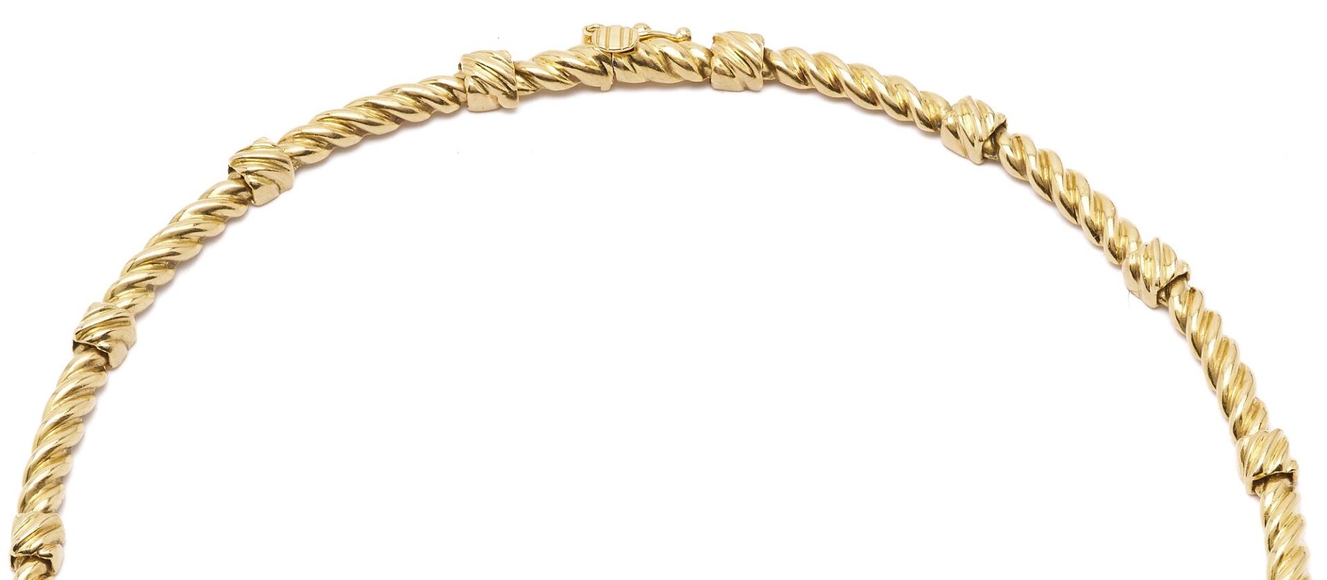 Lot 53: 18K Gold & Diamond Necklace
