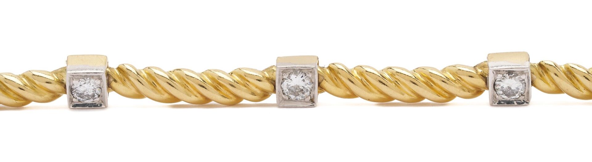 Lot 53: 18K Gold & Diamond Necklace