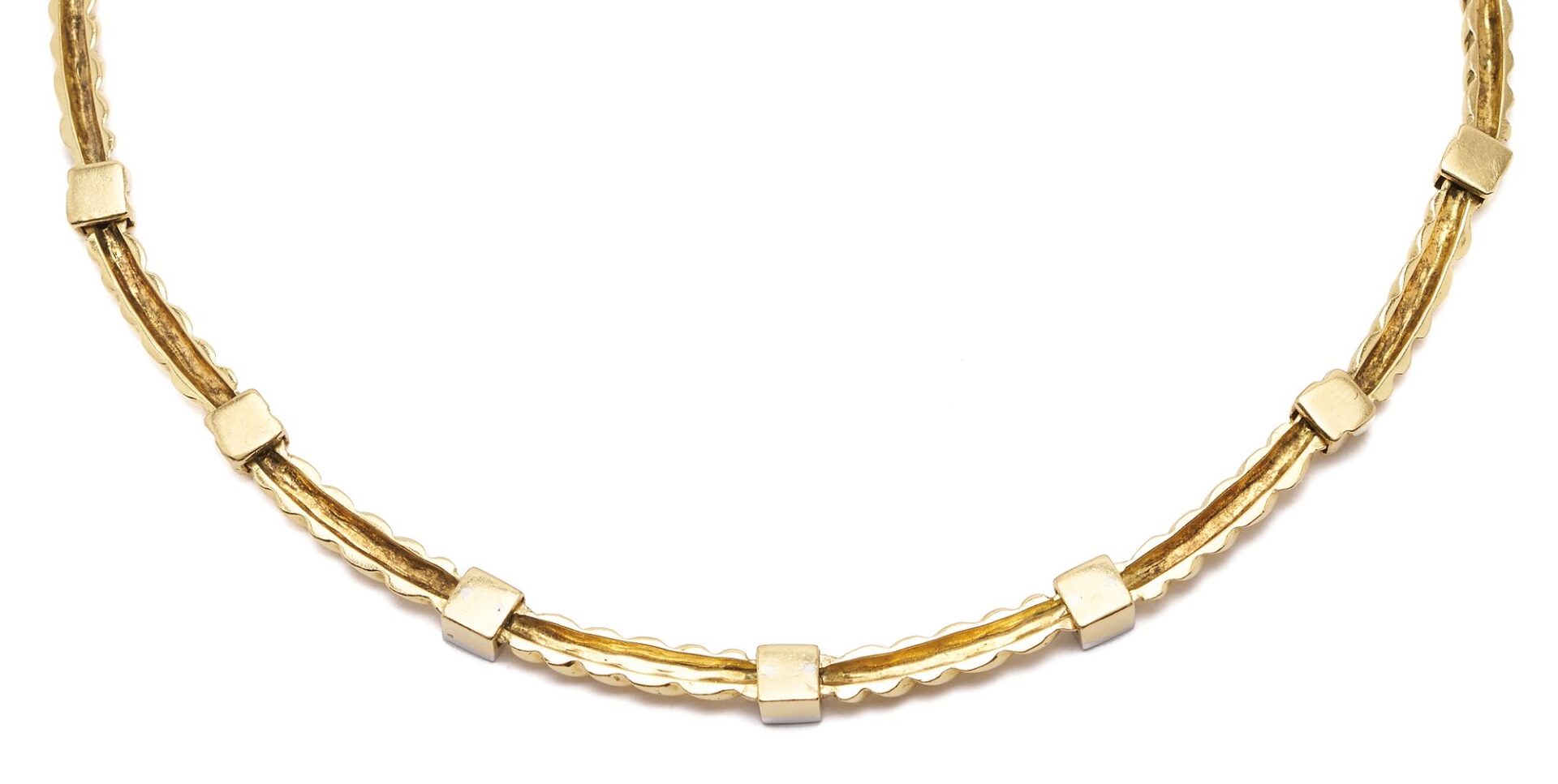 Lot 53: 18K Gold & Diamond Necklace