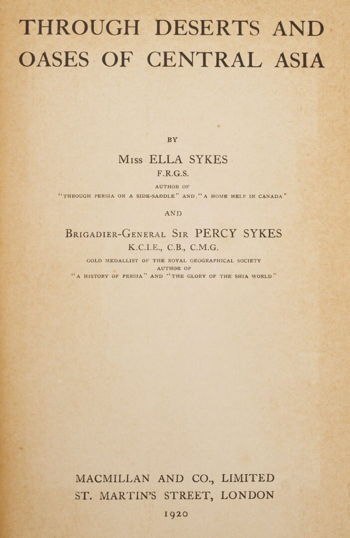 Lot 541: Grouping of 6 Books on Early 20th C. Exploration