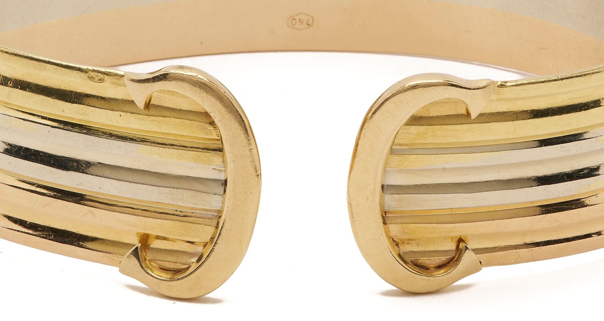 Lot 55: Cartier 750/18K Gold Bracelet Bicolor