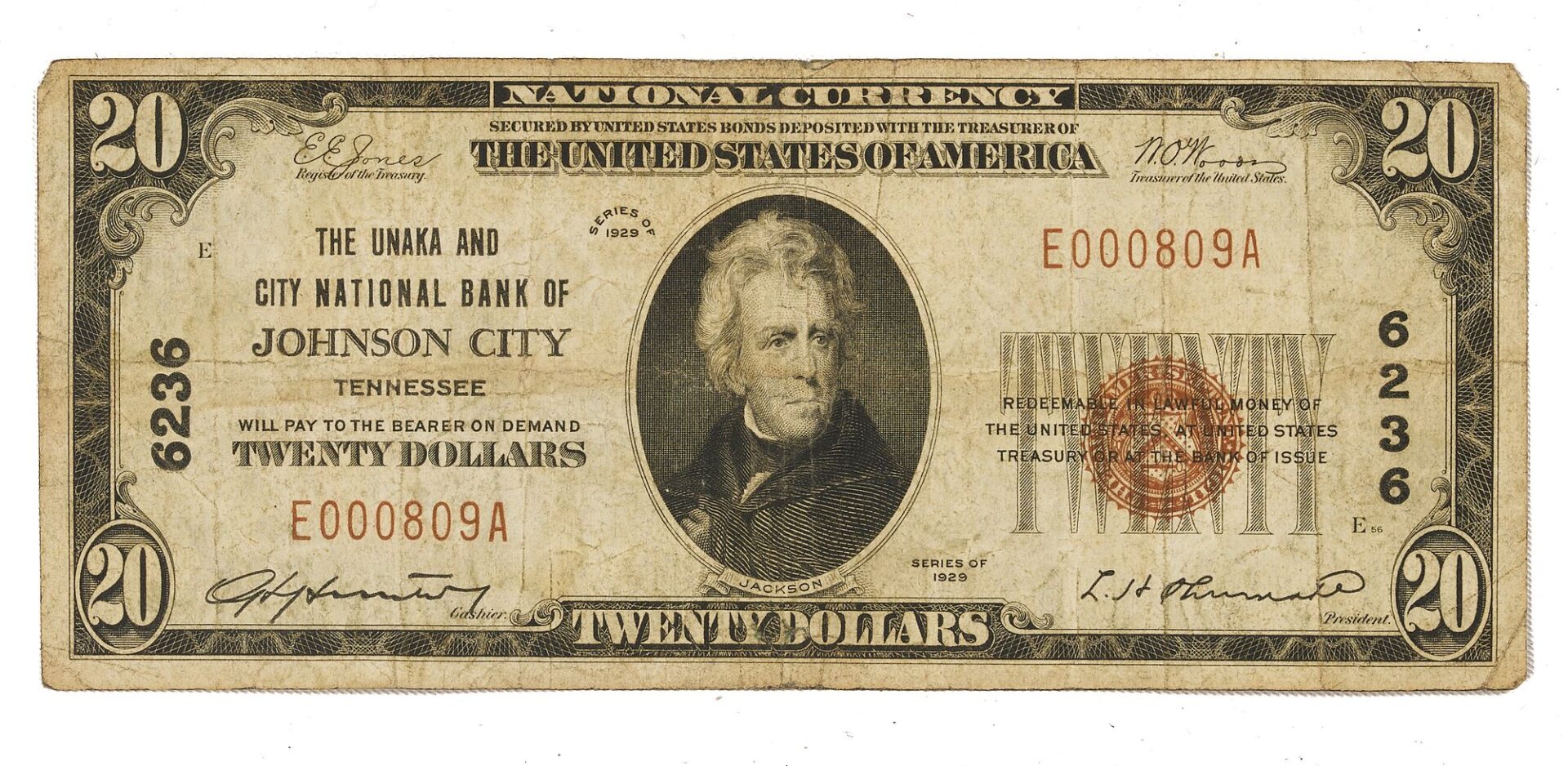 Lot 561: 2 $20 & 2 $10 National Bank Notes