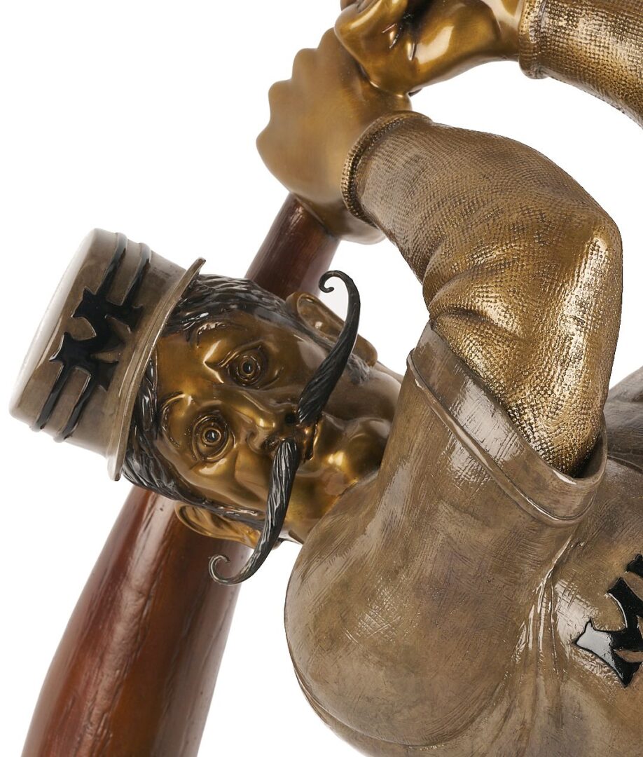 Lot 578: Bill Toma Bronze Baseball Sculpture, Casey at the Bat