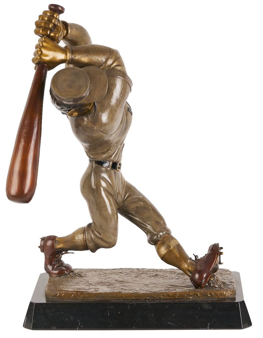 Lot 578: Bill Toma Bronze Baseball Sculpture, Casey at the Bat