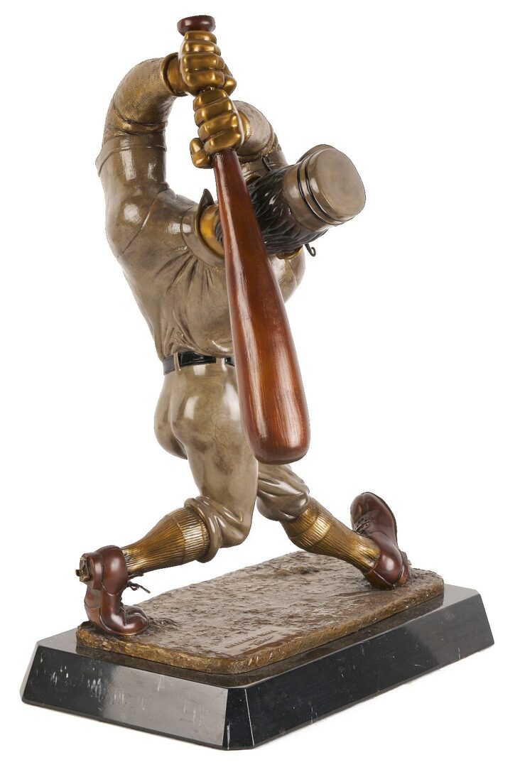 Lot 578: Bill Toma Bronze Baseball Sculpture, Casey at the Bat