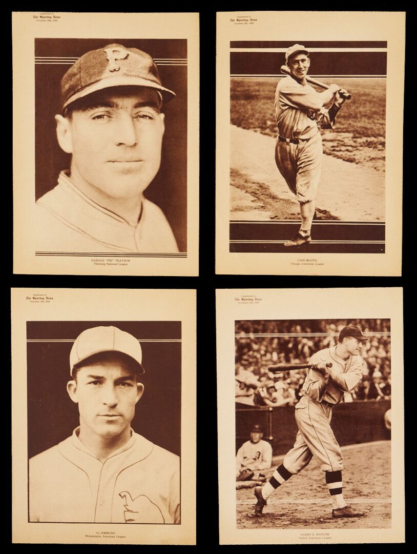 Lot 580: 9 M101-7 Sporting News Series Baseball Cards, 1926-27