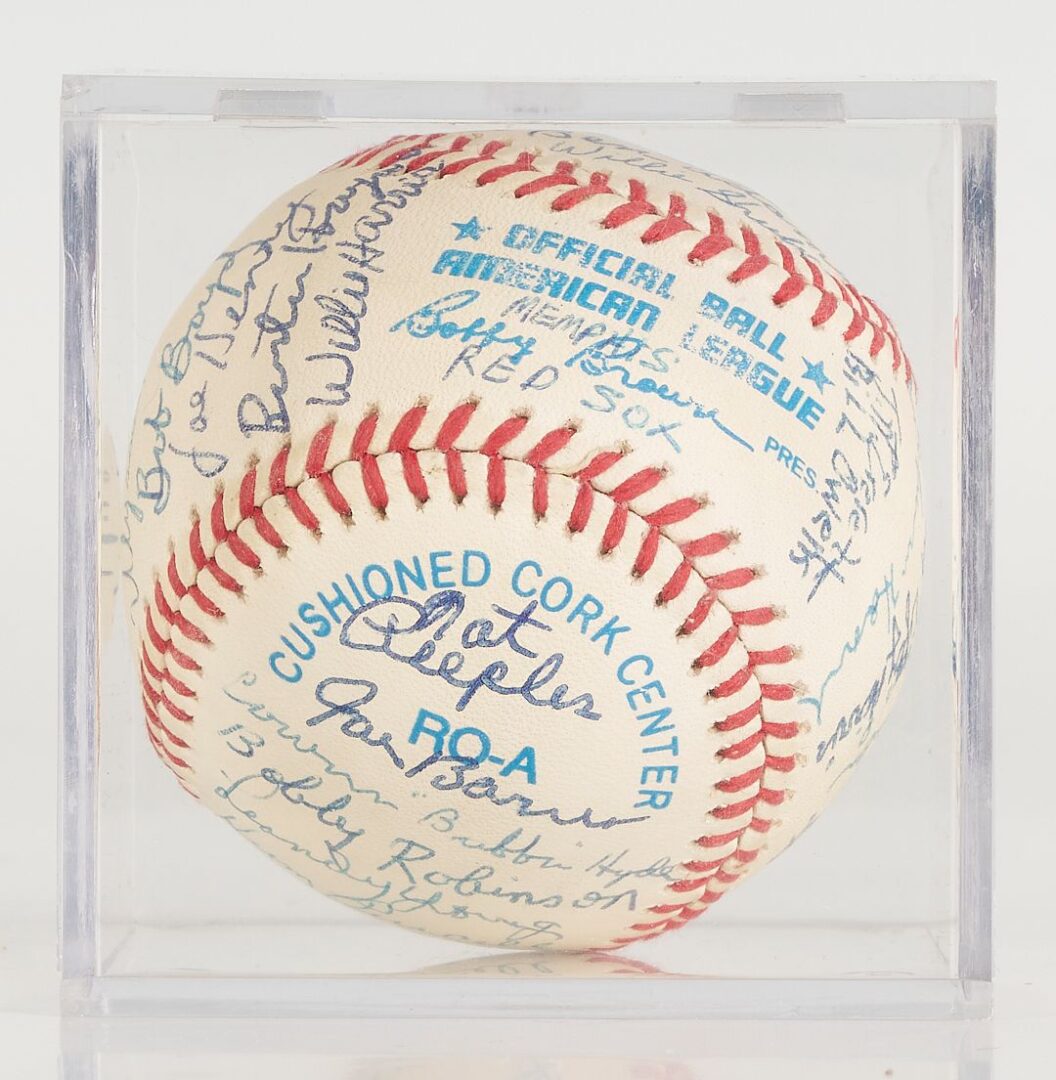 Lot 582: 35 Player Signed Baseball, Negro Leagues, Memphis Red Sox