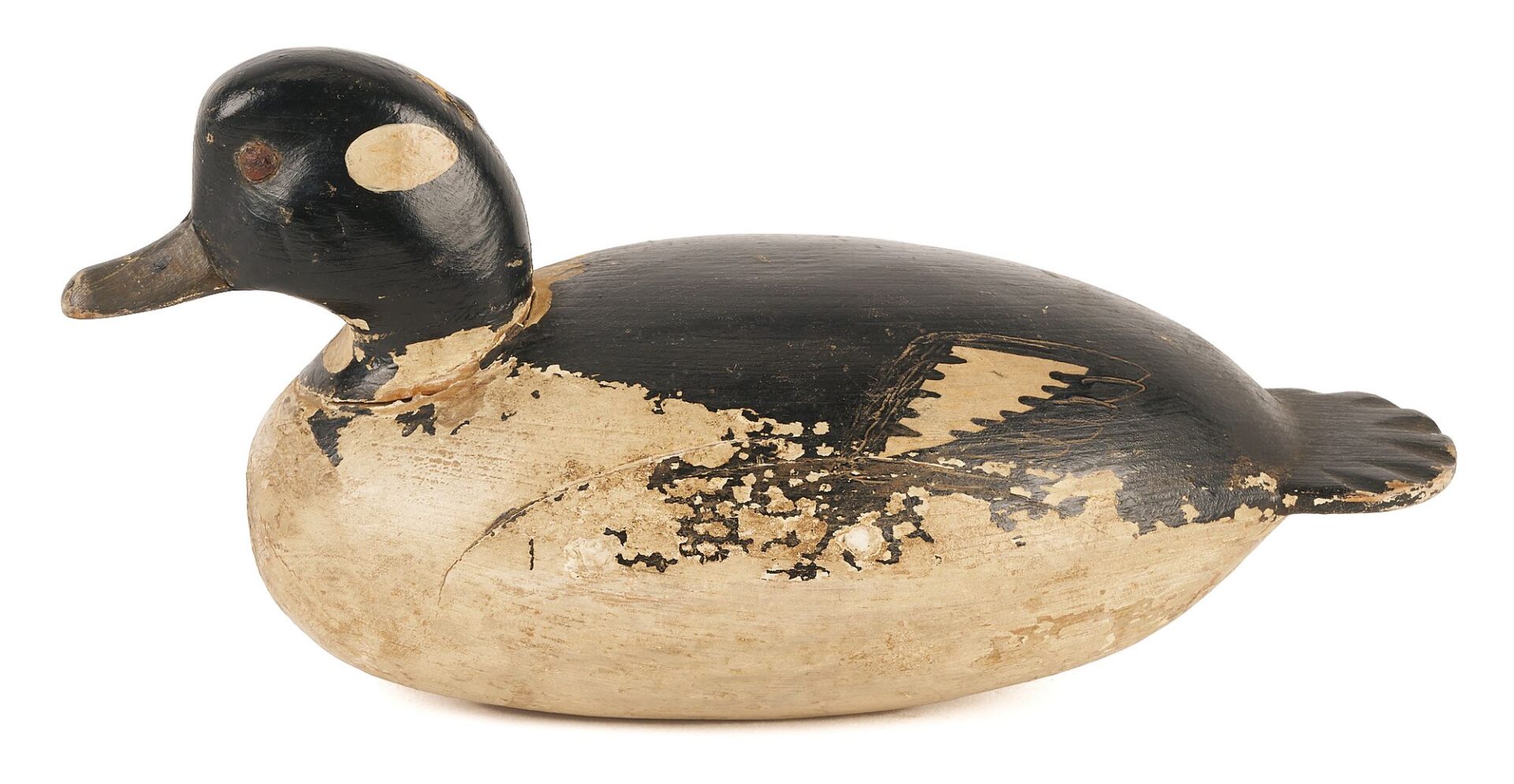 Lot 583: Ira Hudson or Hudson Family Bufflehead Hen Decoy