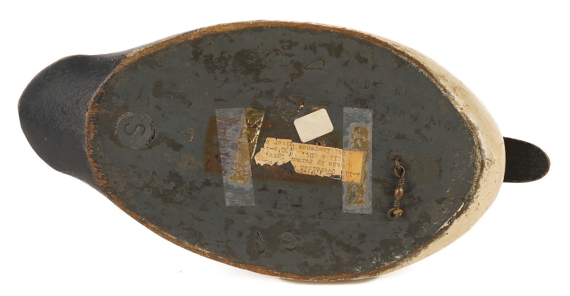 Lot 585: 3 Canadian Duck Decoys, incl.Ferman Eyre Pair & David Kavanaugh Hen
