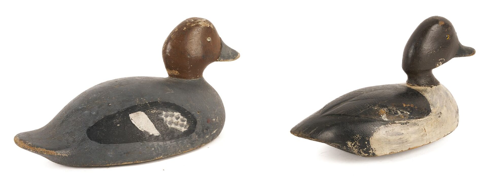 Lot 585: 3 Canadian Duck Decoys, incl.Ferman Eyre Pair & David Kavanaugh Hen