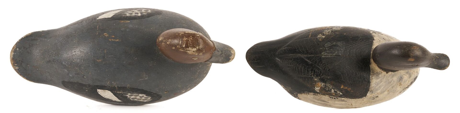 Lot 585: 3 Canadian Duck Decoys, incl.Ferman Eyre Pair & David Kavanaugh Hen