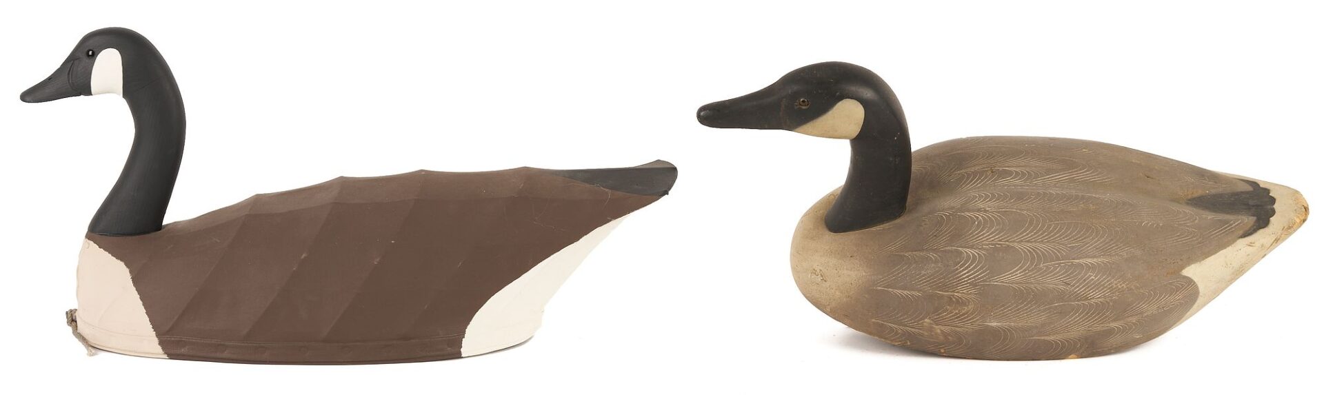 Lot 589: 2 Geese Decoys,  Jarvis Snow & Jack Sweet