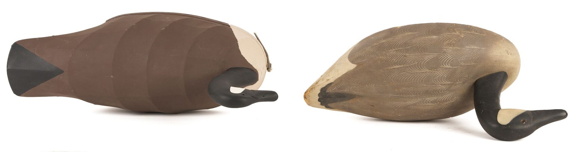 Lot 589: 2 Geese Decoys,  Jarvis Snow & Jack Sweet
